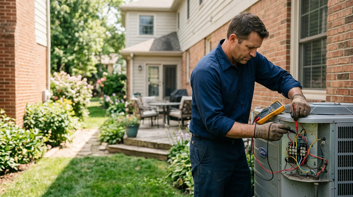 HVAC technician working near Saint Helen, MI